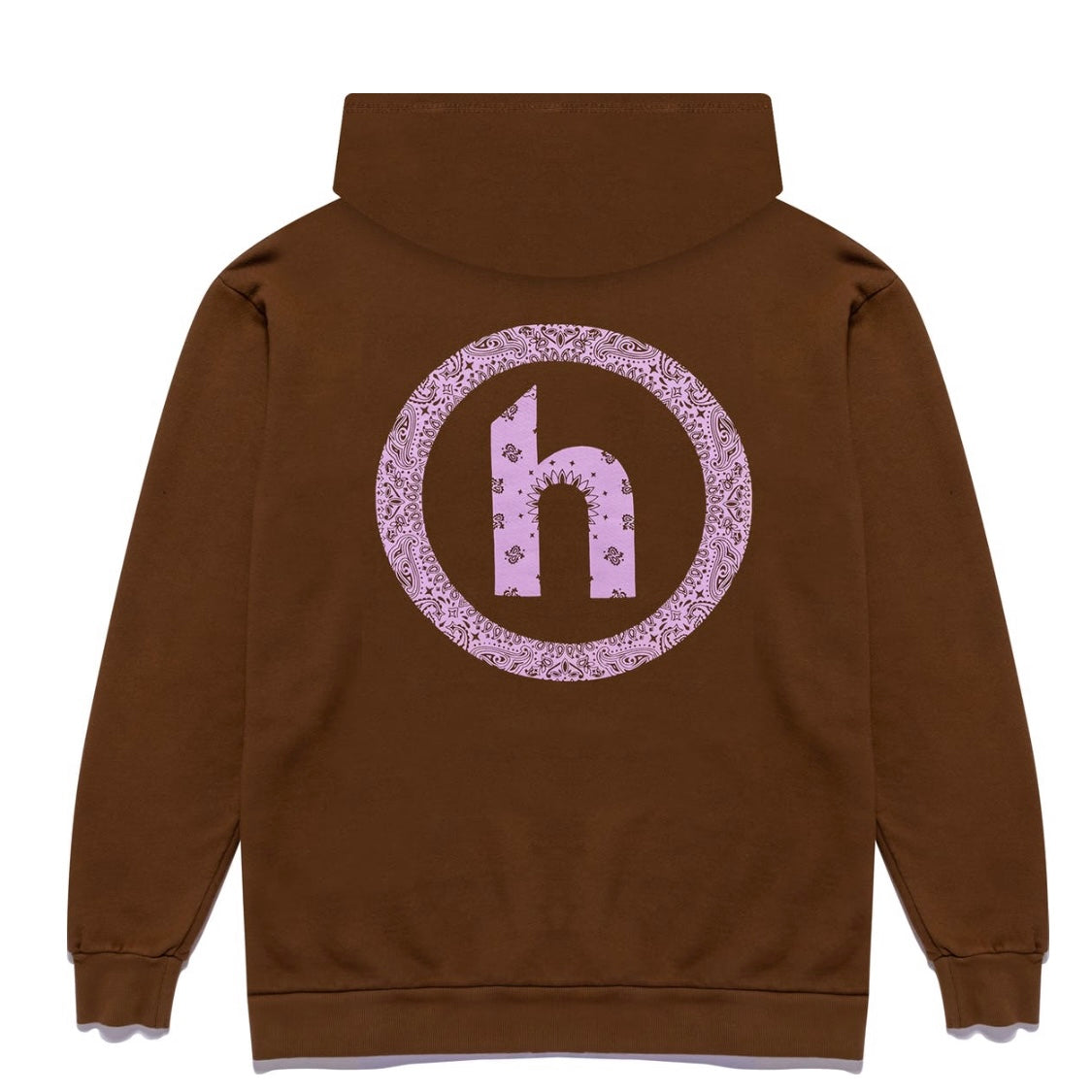 Hidden Paisley Hoodie Chocolate