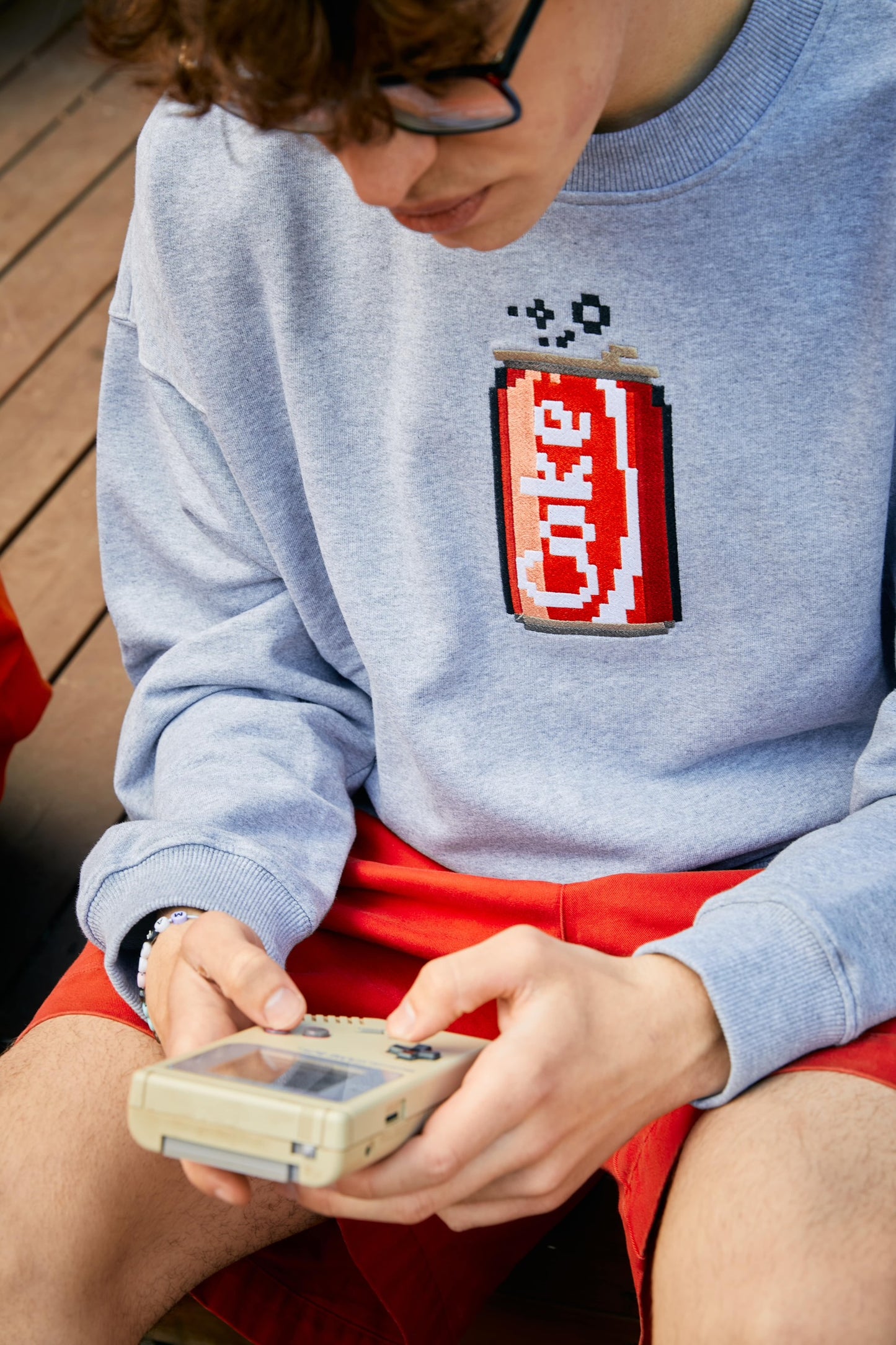COKE CAN SWEAT-SHIRT - BRICKTOWN X COCA-COLA ™ HEATHER GREY
