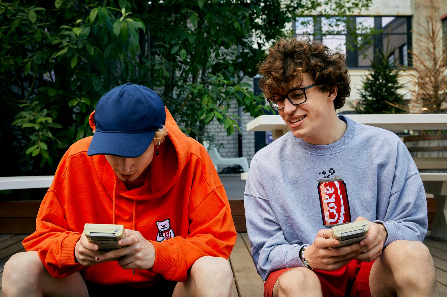 COKE BEAR HOODIE - BRICKTOWN X COCA-COLA RETRO RED