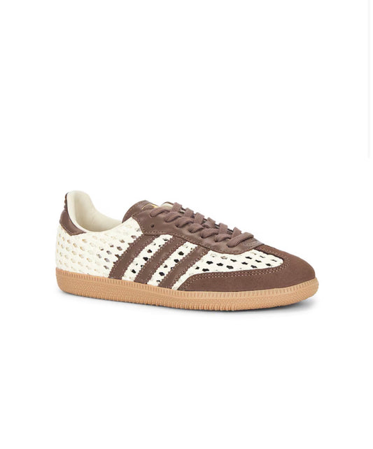 Adidas Samba OG Basketweave Cream White Earth Strata
