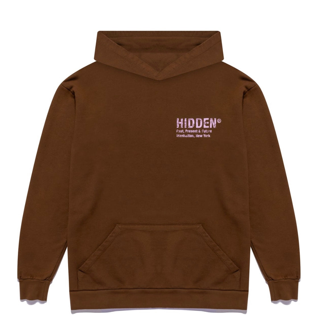 Hidden Paisley Hoodie Chocolate