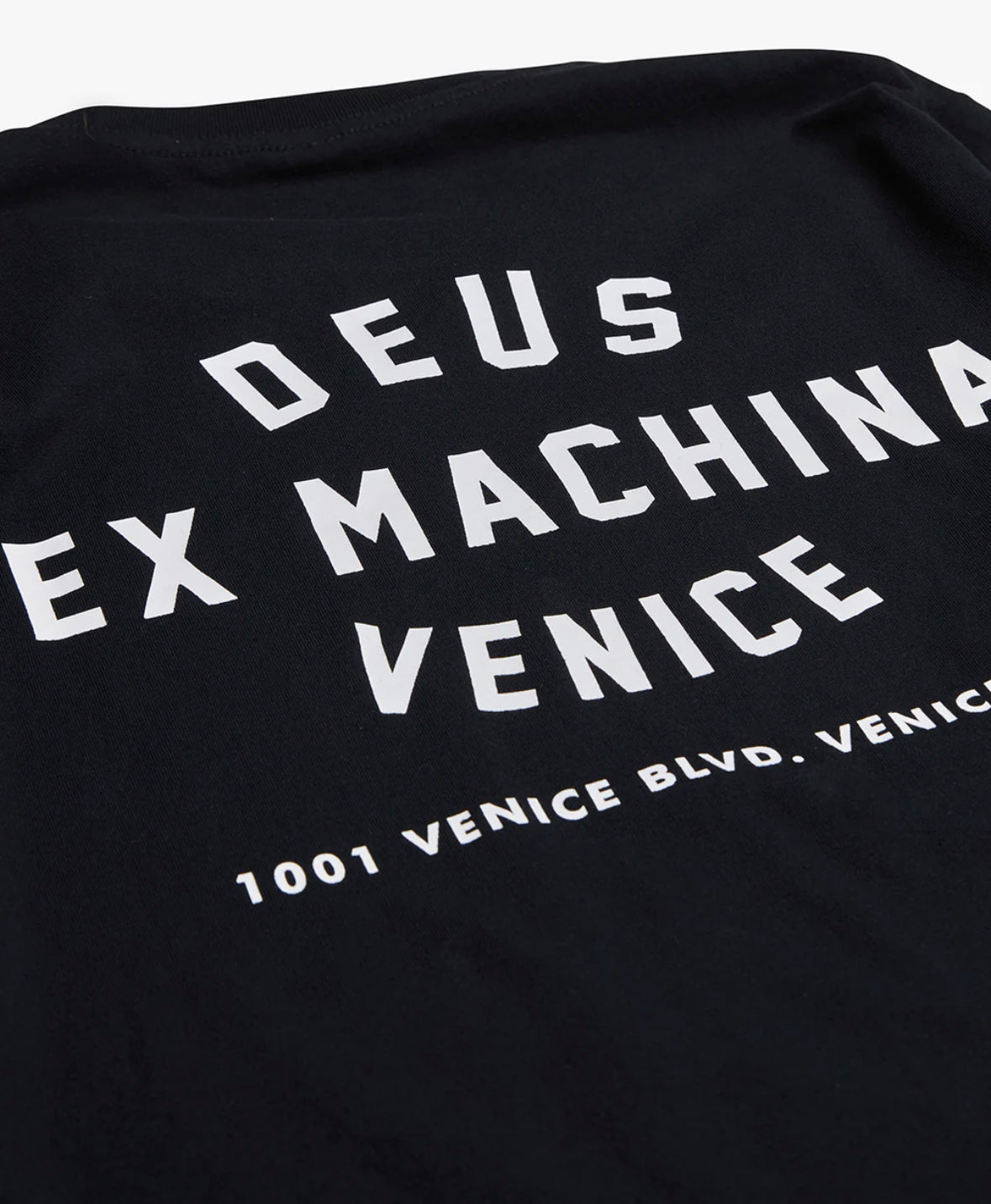 VENICE ADDRESS LONG SLEEVE TEE - BLACK