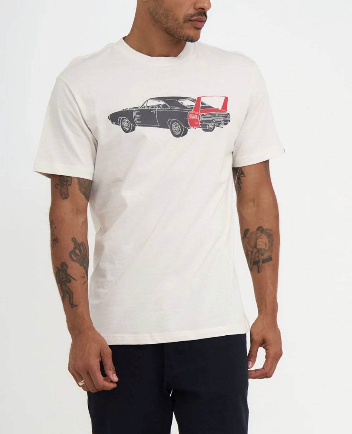 CHARGER TEE - VINTAGE WHITE