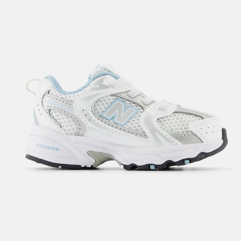 New Balance 530 Infant White Chrome Blue