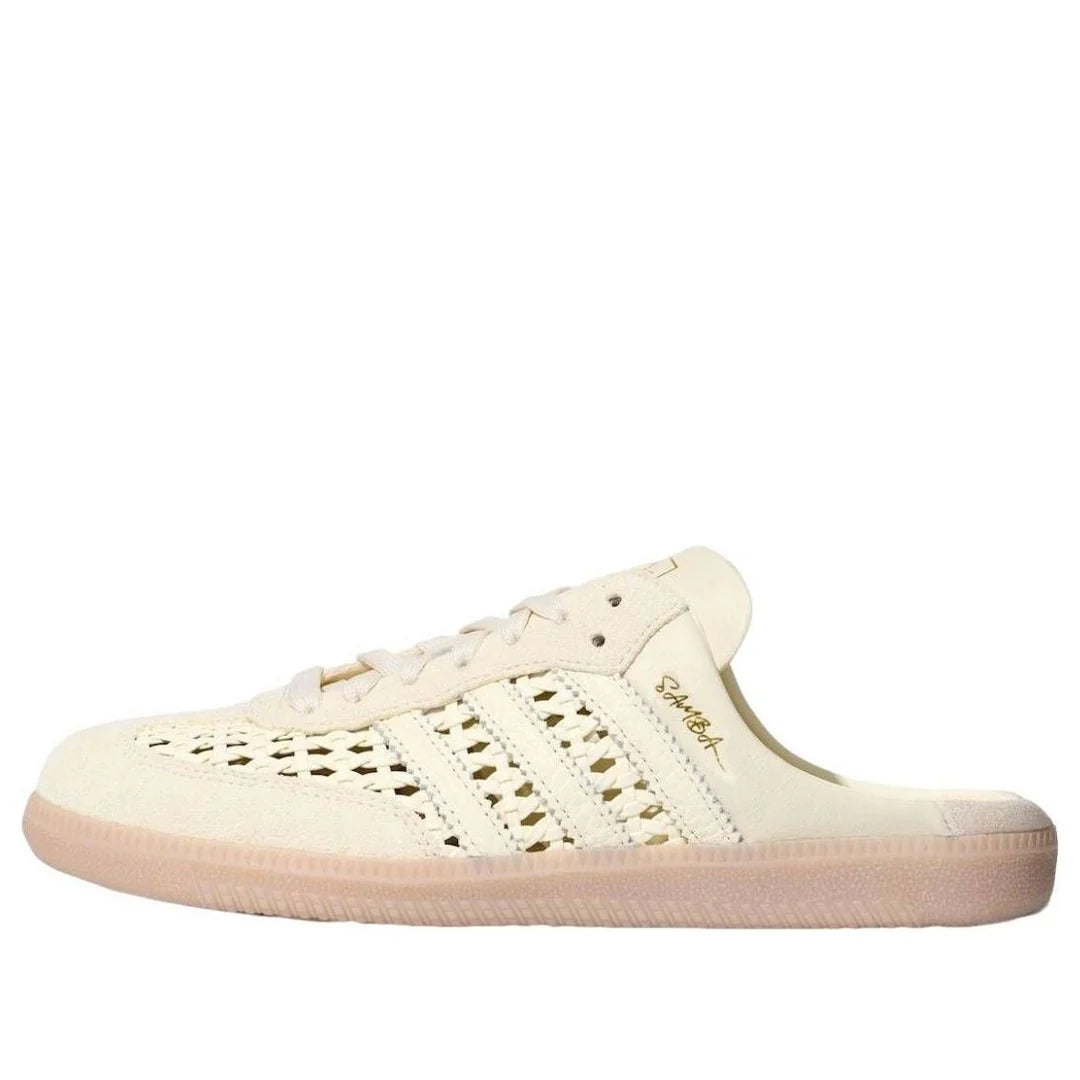 Adidas Samba Mule Woven Crew White