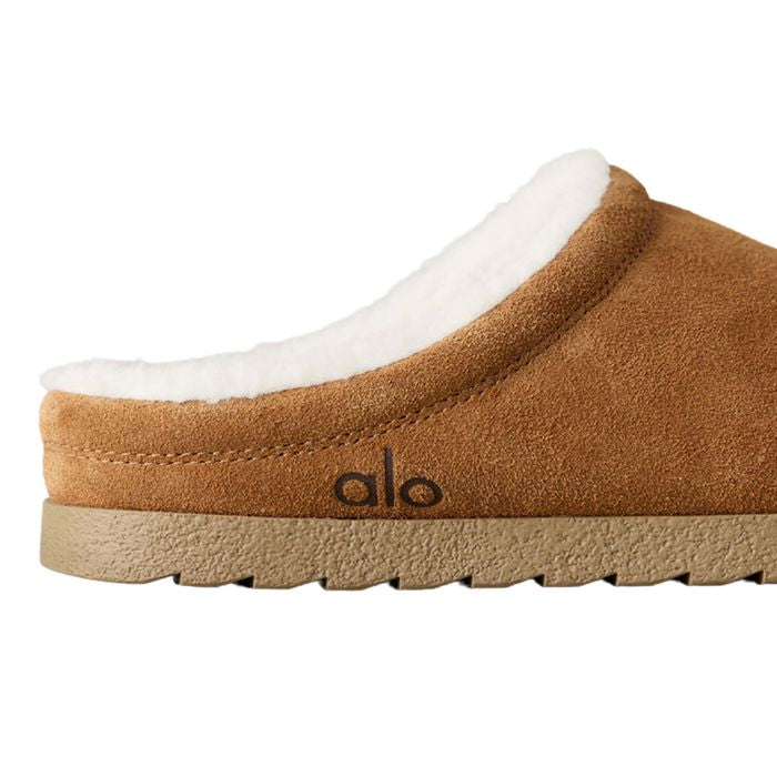 Alo Sherpa Recovery Slipper Saddle Ivory