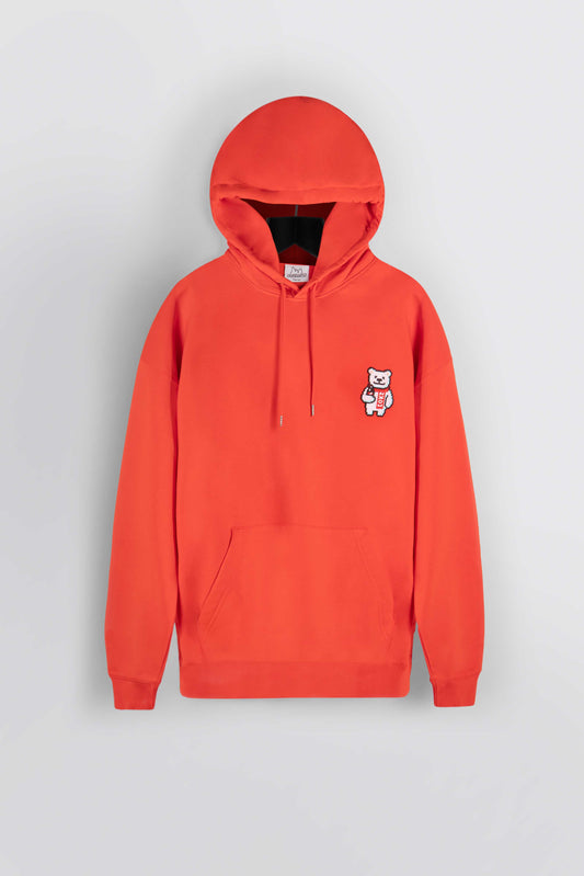 COKE BEAR HOODIE - BRICKTOWN X COCA-COLA RETRO RED