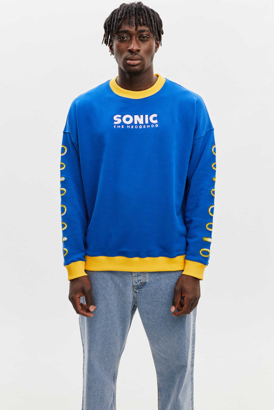 THE HEDGEHOG SWEAT-SHIRT BLUE - BRICKTOWN X SONIC THE HEDGEHOG ™