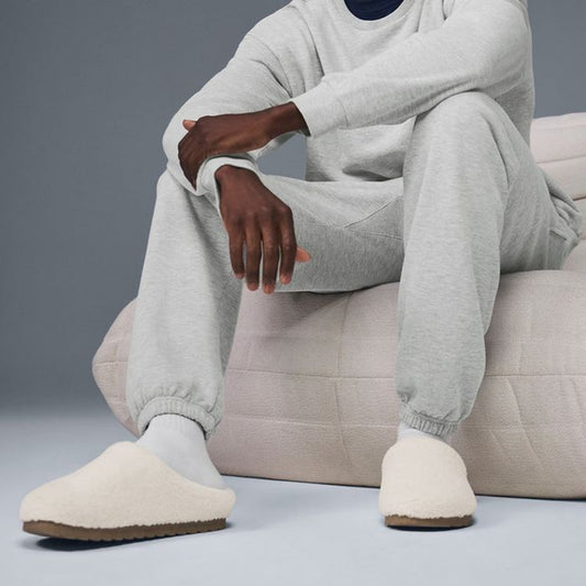 Alo Sherpa Recovery Slipper Ivory