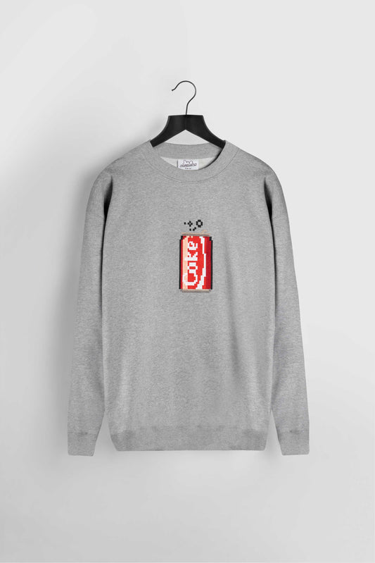 COKE CAN SWEAT-SHIRT - BRICKTOWN X COCA-COLA ™ HEATHER GREY