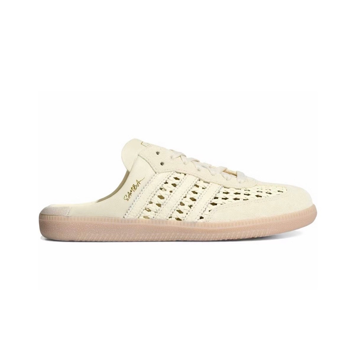 Adidas Samba Mule Woven Crew White