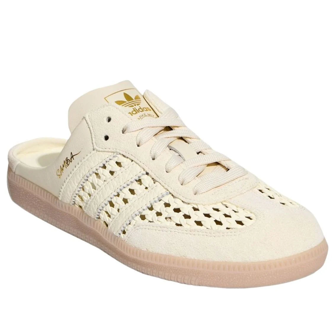Adidas Samba Mule Woven Crew White