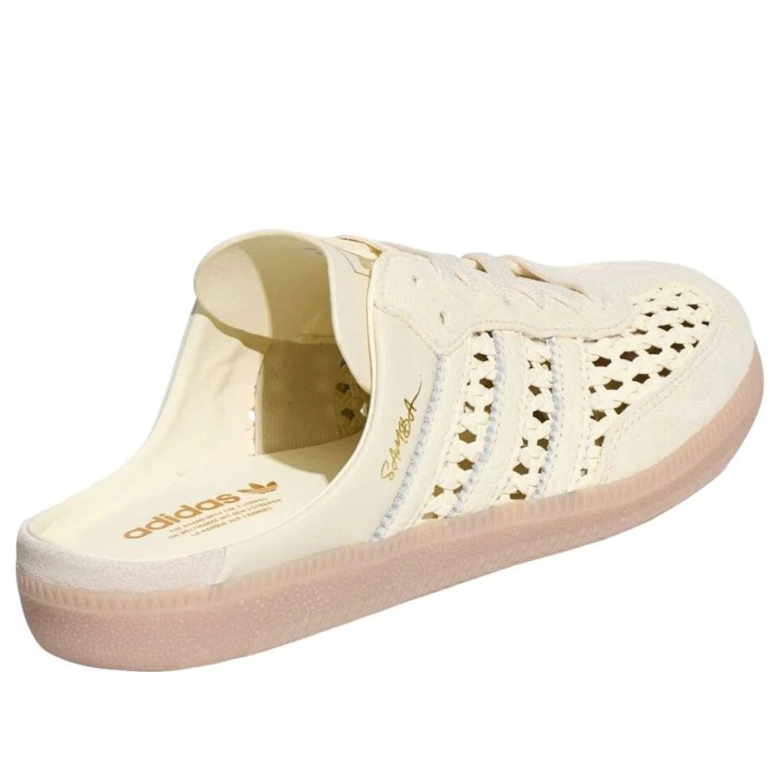 Adidas Samba Mule Woven Crew White