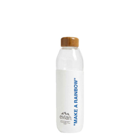 Evian By Virgil Abloh Refillable Glass Dark Blue