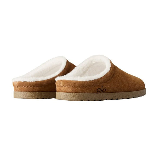 Alo Sherpa Recovery Slipper Saddle Ivory