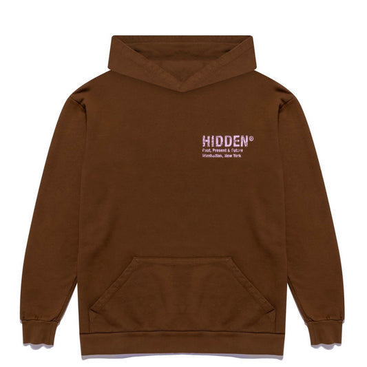 Hidden Paisley Hoodie Chocolate