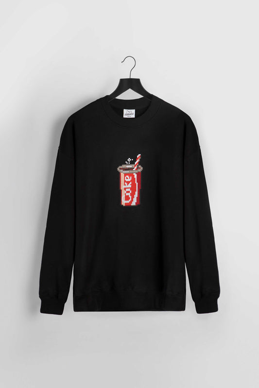 COKE CUP SWEAT-SHIRT - BRICKTOWN X COCA-COLA ™ BLACK