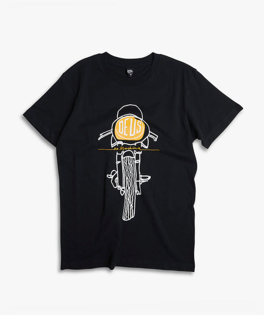 FRONTAL MATCHLESS TEE - BLACK