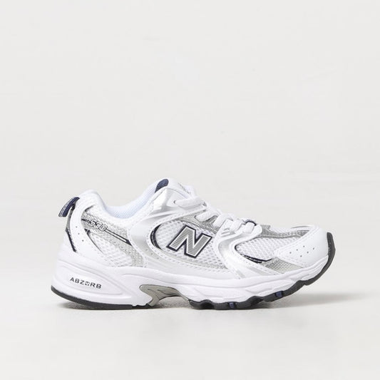 New Balance 530 Kids White Silver Navy